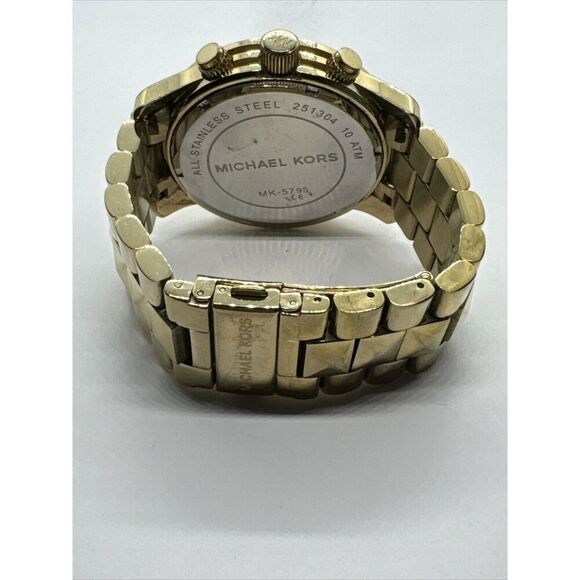 Michael Kors Runway MK5795 Women\'s Gold Stainless Steel Analog Dial Watch JNA796 main image 6